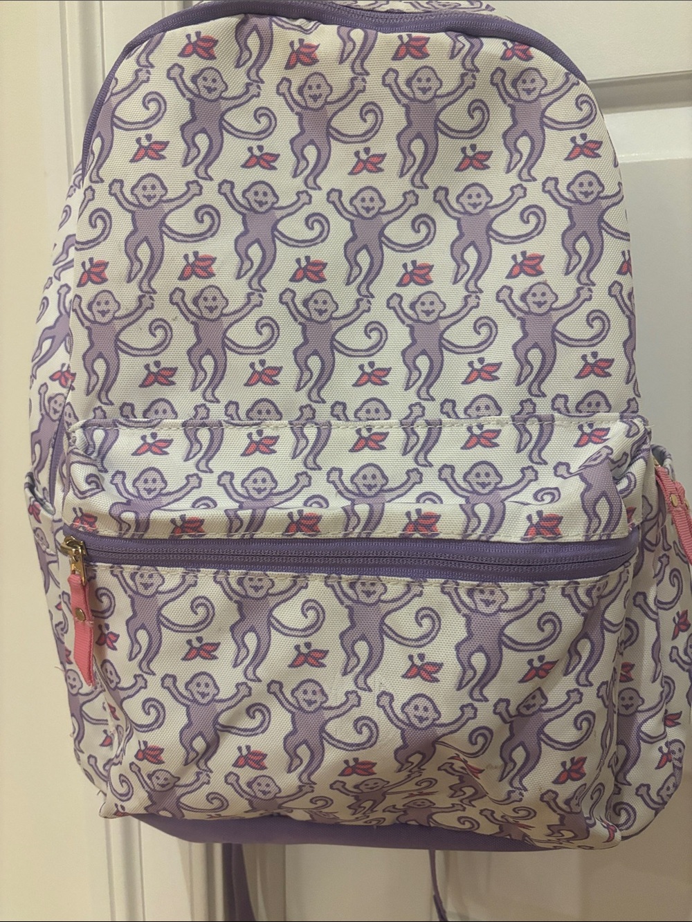 Roller Rabbit - Pottery Barn Teen Lavender Monkey Backpack